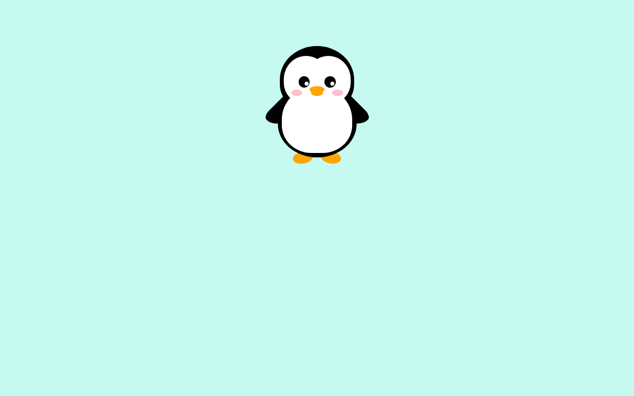 Cute Penguin Cartoon Eye Follower